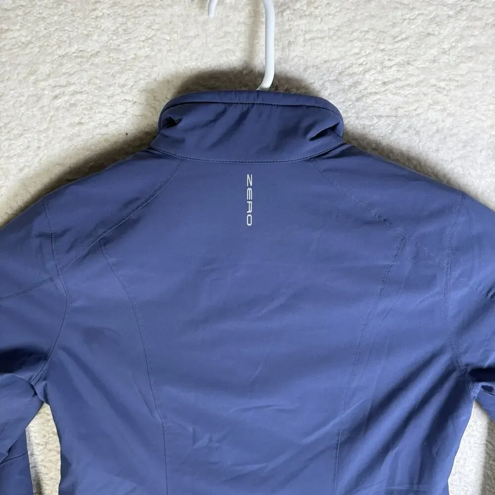 Zero Restriction Abbey Jacket Womens Small Blue Waterproof Waffle Lined Fleece